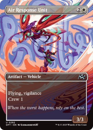 (292) Magic The Gathering Aetherdrift: Extras Single: Air Response Unit Holo Uncommon