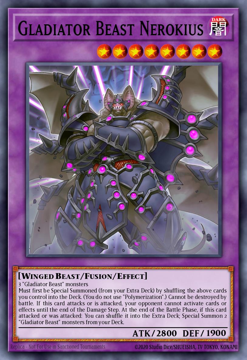 (086) YuGiOh TCG PRIO: Primal Origin Single: Gladiator Beast Nerokius  Secret Rare