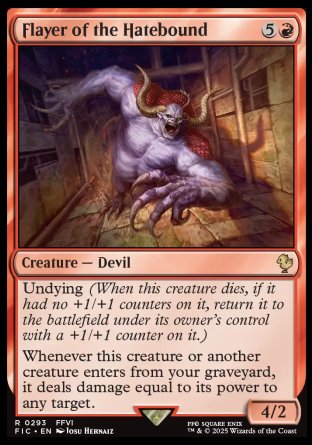 (293) Magic The Gathering Commander: Magic: The Gathering - FINAL FANTASY: Collector's Edition Single: Flayer of the Hatebound Holo Rare