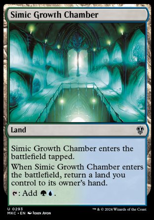 (293) Magic The Gathering Commander: Murders at Karlov Manor Single: Simic Growth Chamber Uncommon