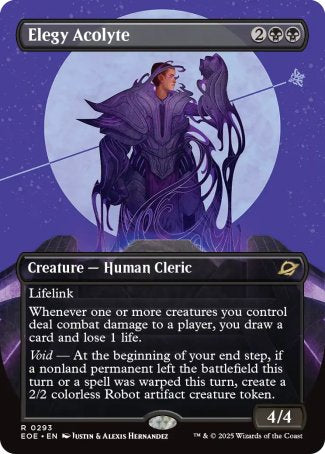 (293) Magic The Gathering Edge of Eternities: Extras Single: Elegy Acolyte Holo Rare
