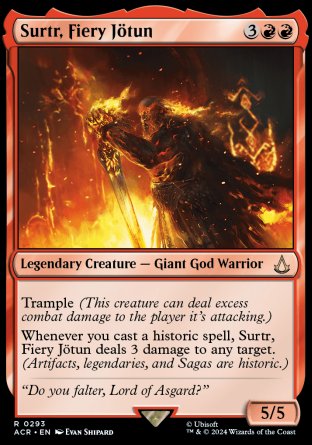 (293) Magic The Gathering Universes Beyond: Assassin's Creed: Extras Single: Surtr, Fiery J������tun Rare