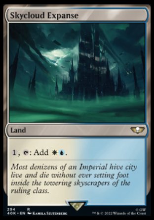 (294) Magic The Gathering Universes Beyond: Warhammer 40000 Single: Skycloud Expanse Rare