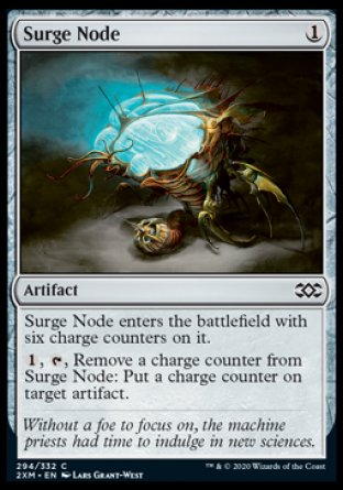 (294/332) Magic The Gathering Double Masters Single: Surge Node Holo Common