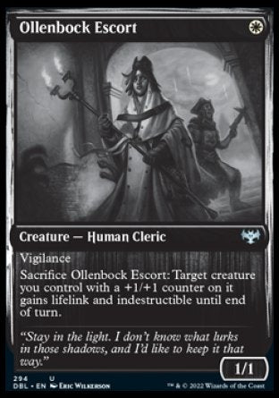 (294) Magic The Gathering Innistrad: Double Feature Single: Ollenbock Escort Holo Uncommon