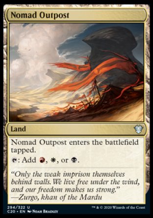 (294/322) Magic The Gathering Commander: Ikoria Single: Nomad Outpost Uncommon