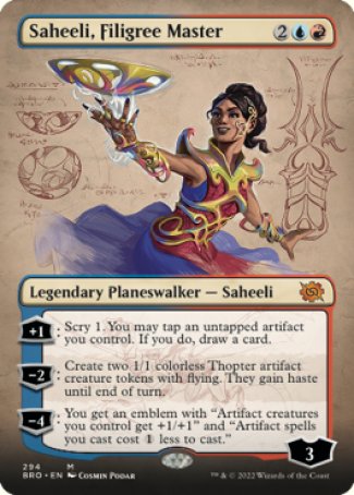 (294) Magic The Gathering The Brothers' War: Extras Single: Saheeli, Filigree Master Holo Mythic