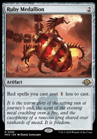 (295) Magic The Gathering Modern Horizons 3 Single: Ruby Medallion Rare