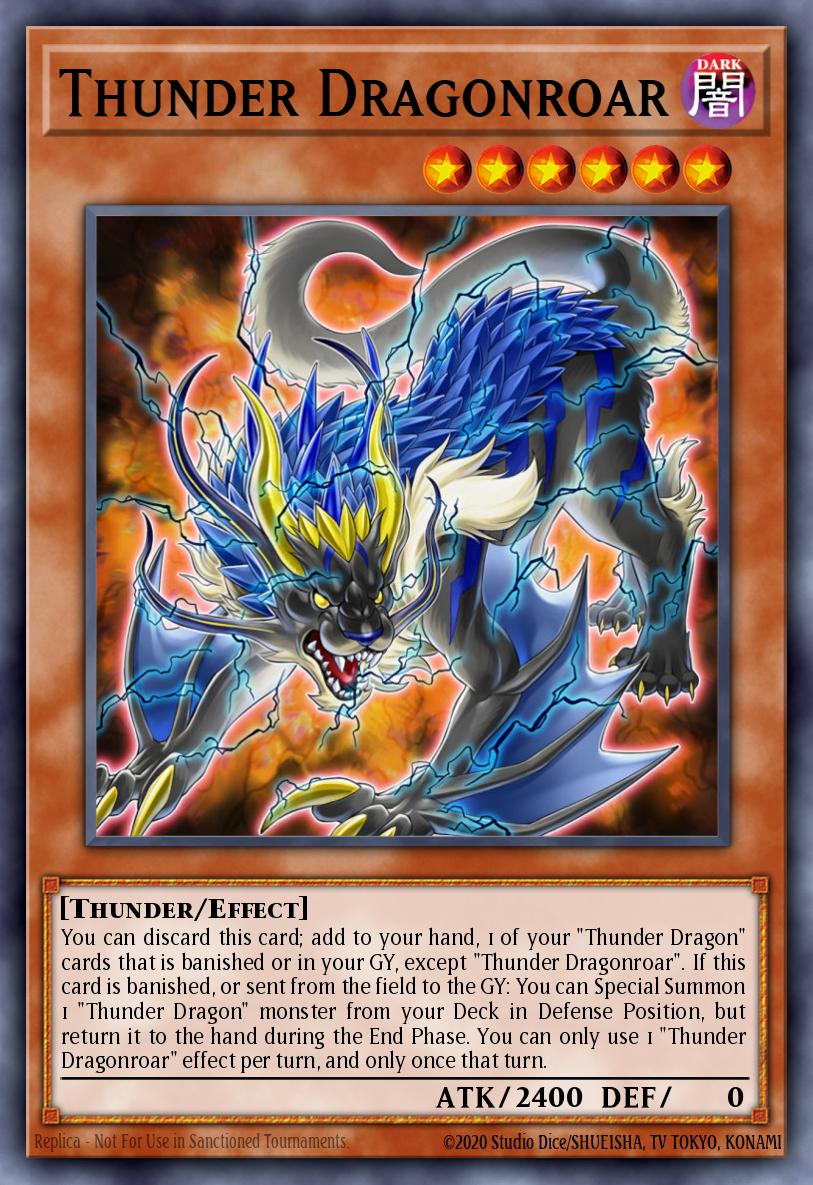 (169) YuGiOh TCG MP19: 2019 Gold Sarcophagus Tin Mega Pack Single: Thunder Dragonroar Secret Rare