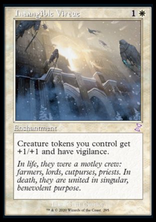 (295) Magic The Gathering Time Spiral Remastered: Extras Single: Intangible Virtue Holo Time Shifted