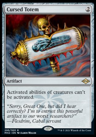 (295) Magic The Gathering Modern Horizons 2 Single: Cursed Totem (V.2) Rare