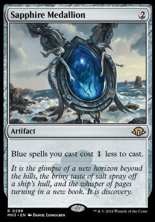 (296) Magic The Gathering Modern Horizons 3 Single: Sapphire Medallion Holo Rare