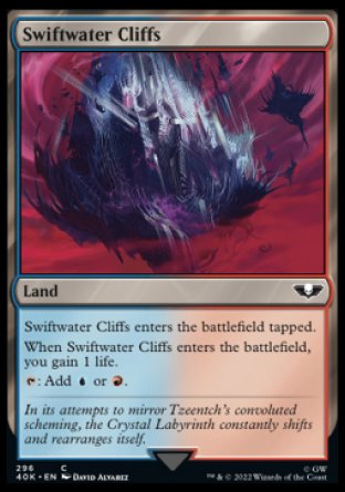 (296) Magic The Gathering Universes Beyond: Warhammer 40000 Single: Swiftwater Cliffs Holo Common