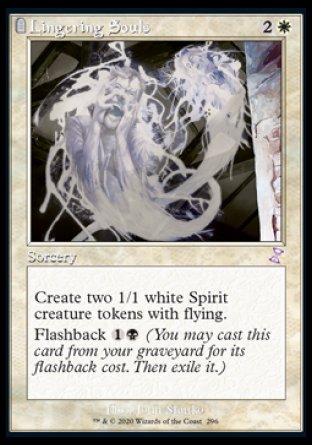 (296) Magic The Gathering Time Spiral Remastered: Extras Single: Lingering Souls Holo Time Shifted