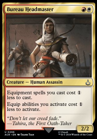 (296) Magic The Gathering Universes Beyond: Assassin's Creed: Extras Single: Bureau Headmaster Uncommon