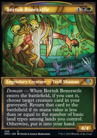 (296) Magic The Gathering Dominaria United: Extras Single: Bortuk Bonerattle (V.1) Holo Uncommon