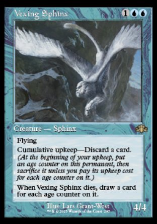 (297) Magic The Gathering Dominaria Remastered: Extras Single: Vexing Sphinx Holo Rare