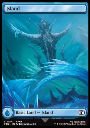 (297) Magic The Gathering Magic: The Gathering - FINAL FANTASY Single: Island (V.1) Holo Land