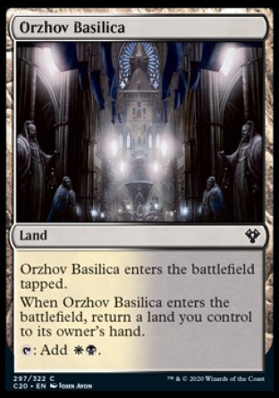 (297/322) Magic The Gathering Commander: Ikoria Single: Orzhov Basilica Common