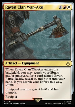 (297) Magic The Gathering Universes Beyond: Assassin's Creed: Extras Single: Raven Clan War-Axe Rare