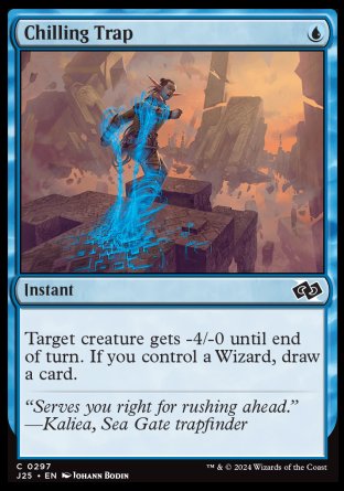 (297) Magic The Gathering Foundations Jumpstart Single: Chilling Trap Common