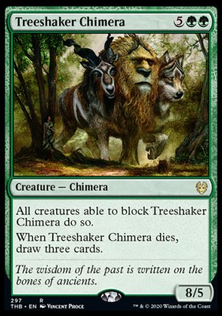(297) Magic The Gathering Theros Beyond Death: Extras Single: Treeshaker Chimera Rare