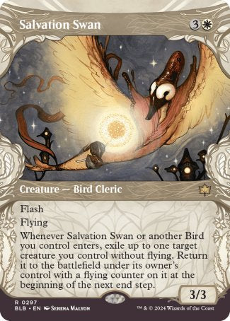 (297) Magic The Gathering Bloomburrow: Extras Single: Salvation Swan Rare