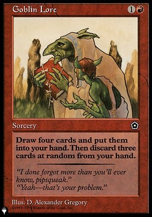 (133) Magic The Gathering The List Single: Goblin Lore Uncommon