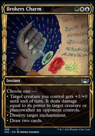 (298) Magic The Gathering Streets of New Capenna: Extras Single: Brokers Charm (V.1) Holo Uncommon