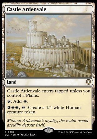 (298) Magic The Gathering Commander: Bloomburrow Single: Castle Ardenvale Rare