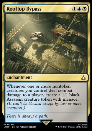 (298) Magic The Gathering Universes Beyond: Assassin's Creed: Extras Single: Rooftop Bypass Rare