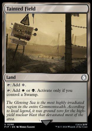 (298) Magic The Gathering Universes Beyond: Fallout Single: Tainted Field Holo Uncommon