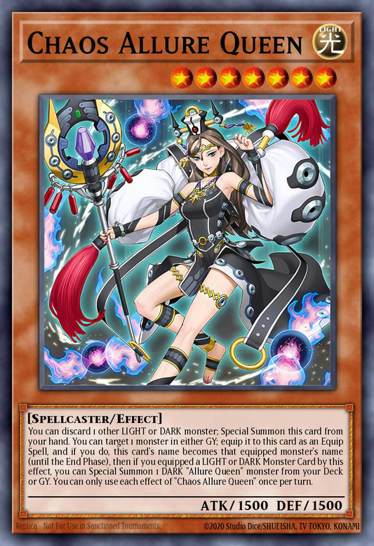 (242) YuGiOh TCG MP25: 2025 Mega-Pack Tin Single: Chaos Allure Queen  Ultra Rare