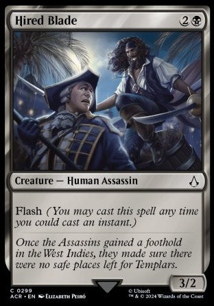 (299) Magic The Gathering Universes Beyond: Assassin's Creed: Extras Single: Hired Blade Common
