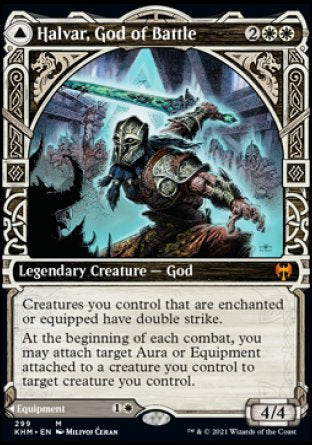 (299) Magic The Gathering Kaldheim: Extras Single: Halvar, God of Battle // Sword of the Realms Mythic