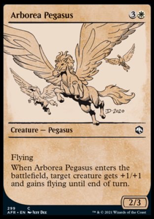 (299) Magic The Gathering Adventures in the Forgotten Realms: Extras Single: Arborea Pegasus Holo Common