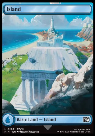 (299) Magic The Gathering Magic: The Gathering - FINAL FANTASY Single: Island (V.3) Land