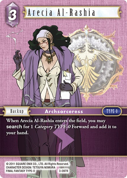 (097) Final Fantasy TCG Opus III Single: Arecia Al-Rashia (3-097) Holo Rare