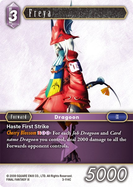 (114) Final Fantasy TCG Opus III Single: Freya (3-114) Common
