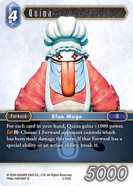 (133) Final Fantasy TCG Opus III Single: Quina (3-133) Holo Common