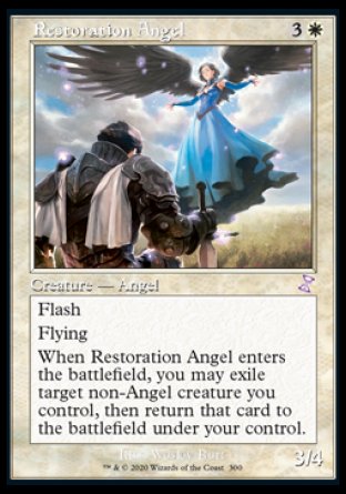 (300) Magic The Gathering Time Spiral Remastered: Extras Single: Restoration Angel Holo Time Shifted