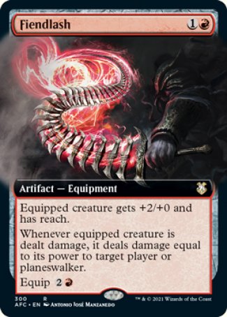(300) Magic The Gathering Commander: Adventures in the Forgotten Realms: Extras Single: Fiendlash Rare