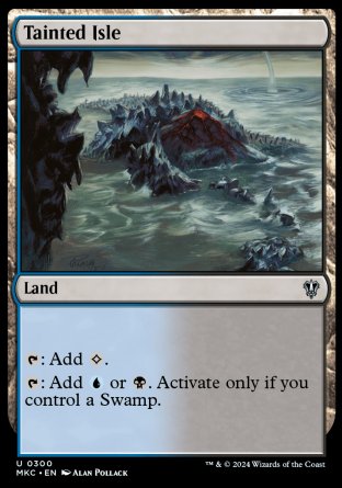 (300) Magic The Gathering Commander: Murders at Karlov Manor Single: Tainted Isle Uncommon
