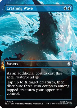 (300) Magic The Gathering Magic: The Gathering | Avatar: The Last Airbender: Extras Single: Crashing Wave Holo Uncommon