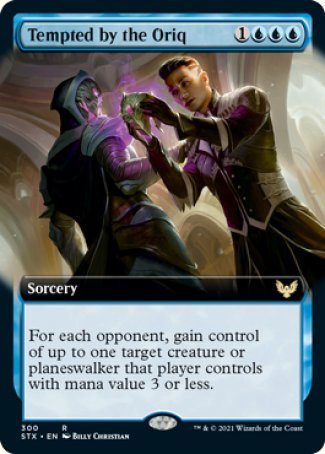 (300) Magic The Gathering Strixhaven: School of Mages: Extras Single: Tempted by the Oriq Holo Rare