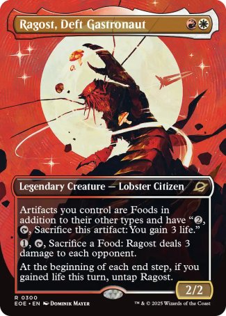 (300) Magic The Gathering Edge of Eternities: Extras Single: Ragost, Deft Gastronaut Holo Rare
