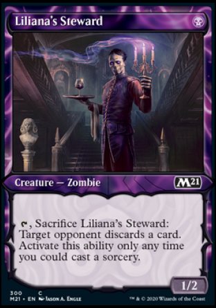 (300) Magic The Gathering Core 2021: Extras Single: Liliana's Steward Holo Common