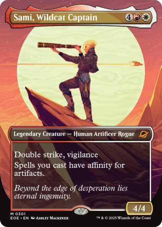 (301) Magic The Gathering Edge of Eternities: Extras Single: Sami, Wildcat Captain Holo Mythic