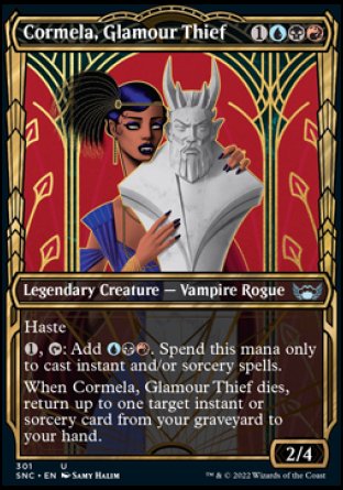 (301) Magic The Gathering Streets of New Capenna: Extras Single: Cormela, Glamour Thief (V.1) Holo Uncommon