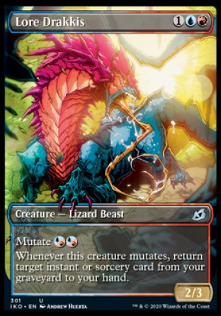 (301) Magic The Gathering Ikoria: Lair of Behemoths: Extras Single: Lore Drakkis Holo Uncommon